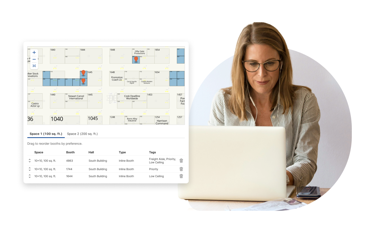 screenshot of Map Your Show